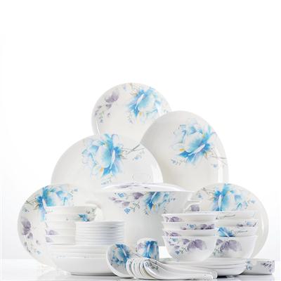 华为服务器自启动48头聆听花开骨瓷礼品餐具套装